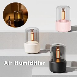 Humidificador portátil de aromaterapia con luz LED de vela