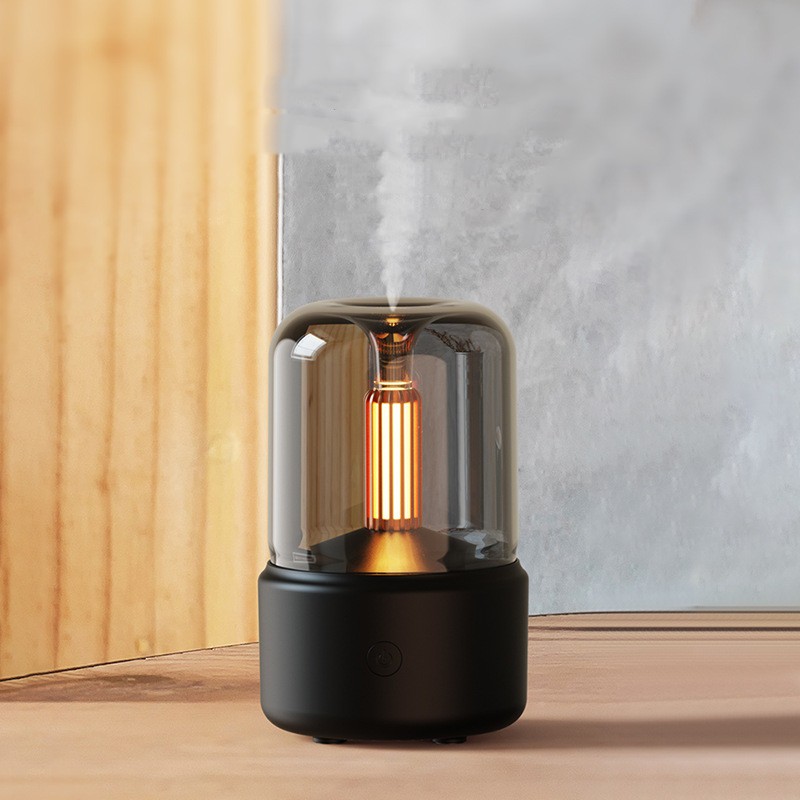 Humidificador portátil de aromaterapia con luz LED de vela