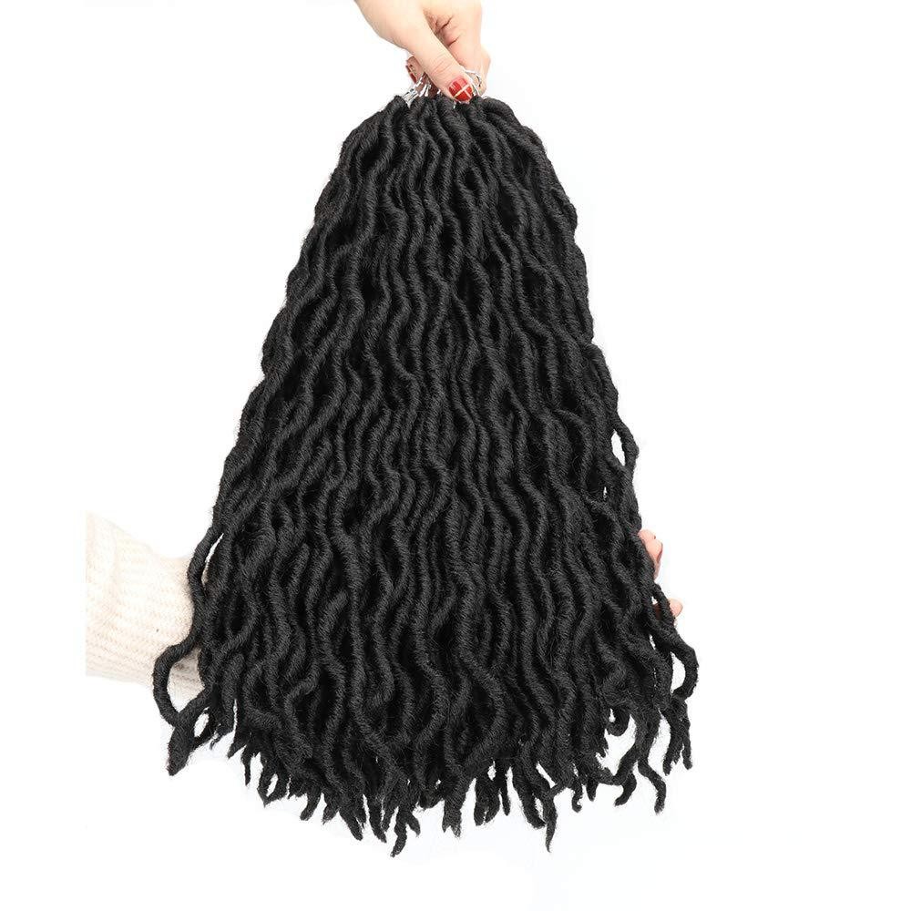 Extensiones de cabello de crochet ombré con rizos en cascada