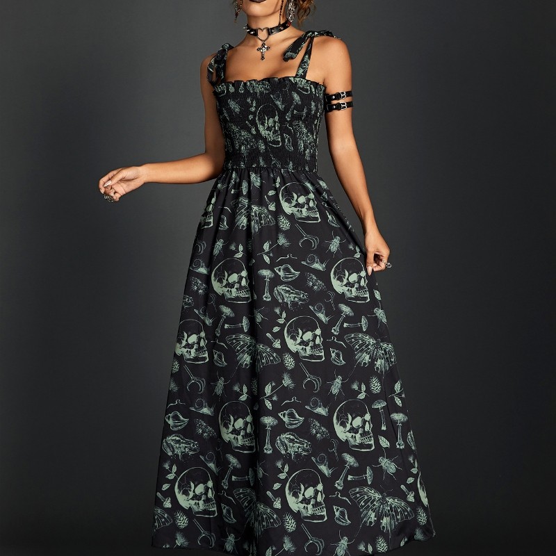 Vestido Noir Elegance con corsé y cordones