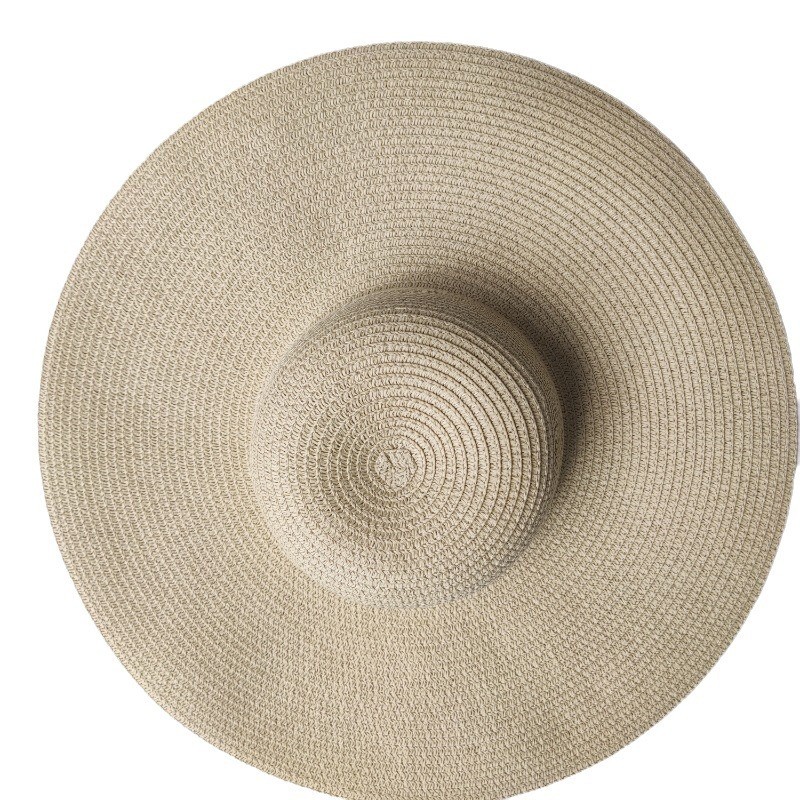 Sombrero de paja de ala ancha para mujer