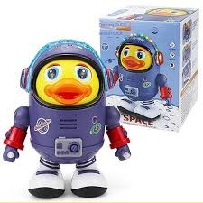Juguete de pato espacial bailarín