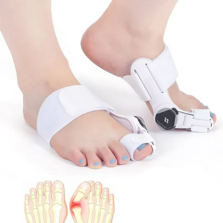 Corrector de Hallux Valgus con Perilla Ajustable para Dedo Gordo del Pie