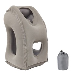 La mejor almohada de viaje inflable para un soporte de 360 grados para el cuello, la barbilla y la cabeza.