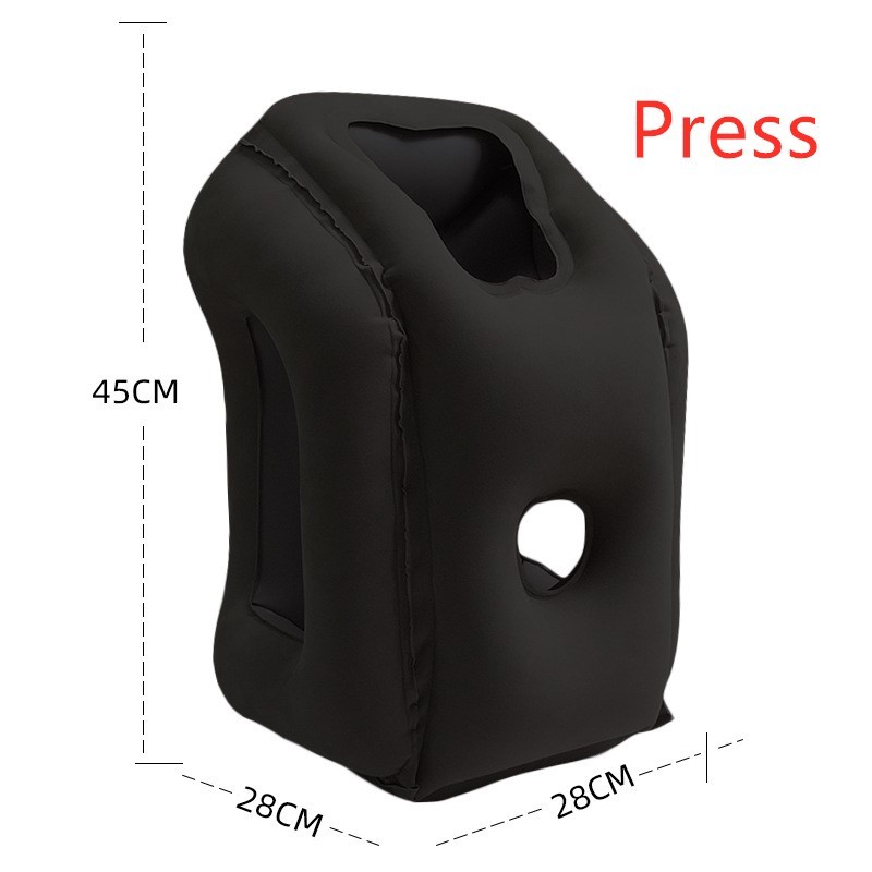 La mejor almohada de viaje inflable para un soporte de 360 grados para el cuello, la barbilla y la cabeza.