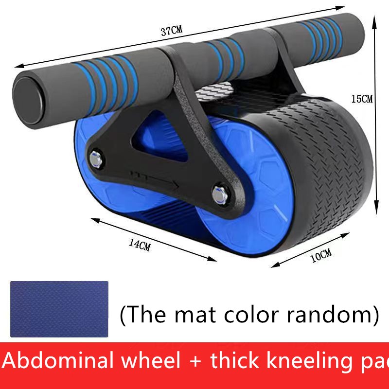 Rodillo abdominal de rebote automático de doble rueda