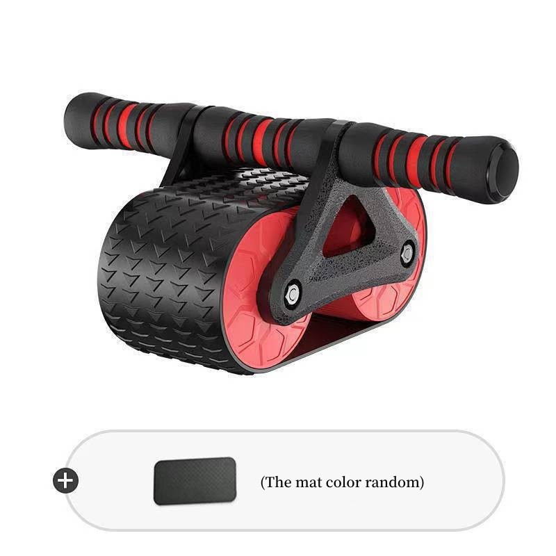 Rodillo abdominal de rebote automático de doble rueda