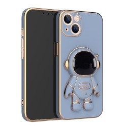 Galactic Guard: Funda para teléfono galvanizada con astronauta 3D y soporte