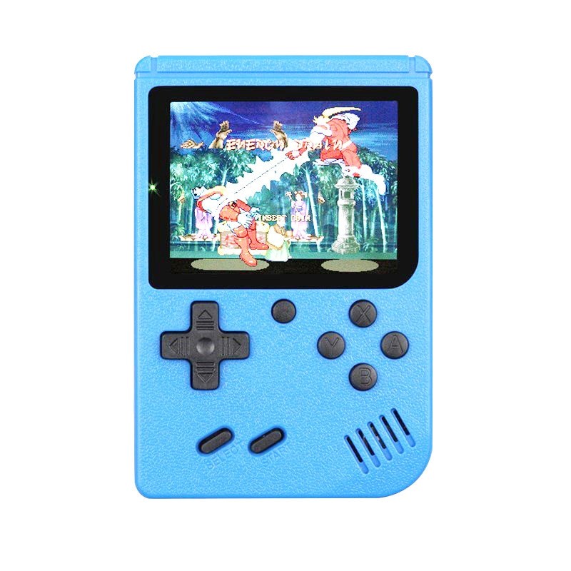 Consola de juegos portátil retro mini de 8 bits: pantalla LCD a color de 3 pulgadas con 500 juegos integrados