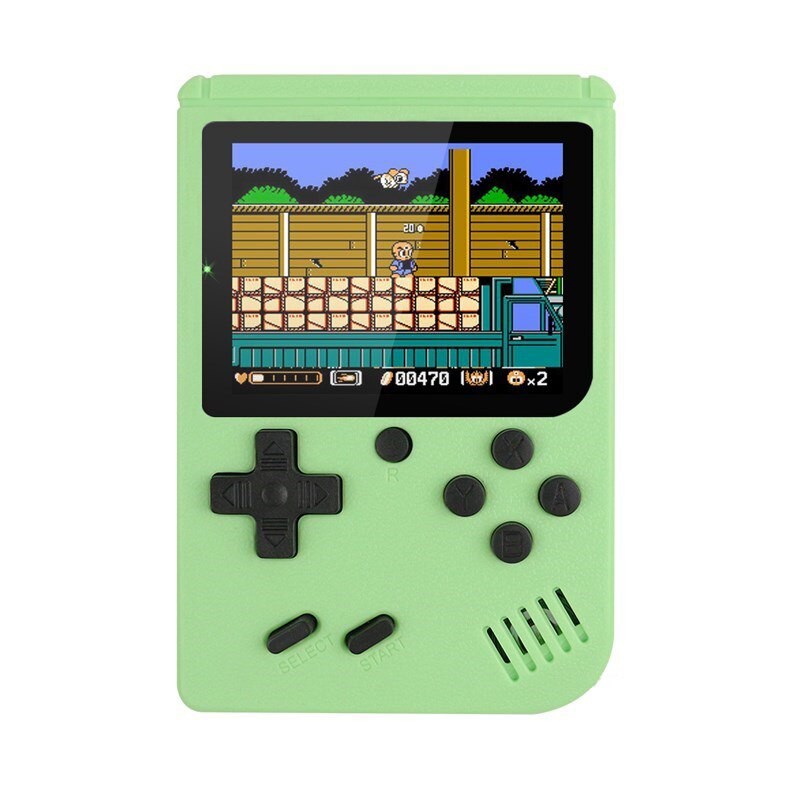 Consola de juegos portátil retro mini de 8 bits: pantalla LCD a color de 3 pulgadas con 500 juegos integrados