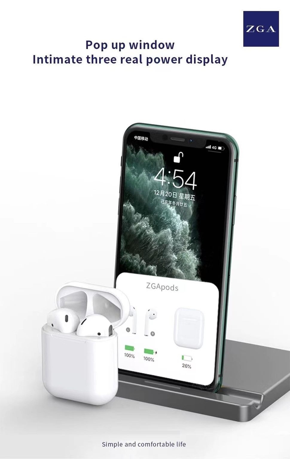 Auriculares inalámbricos Bluetooth ZGA PODS PRO III