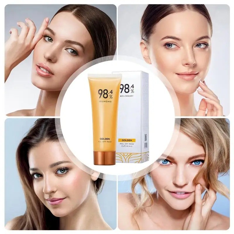 Mascarilla despegable con lámina de oro