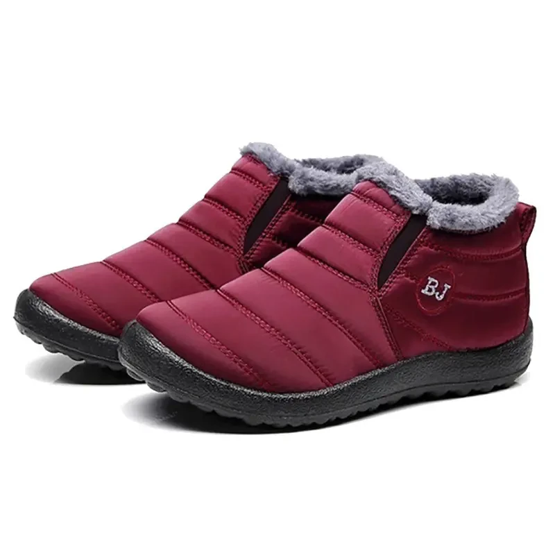 Botas de nieve cálidas y antideslizantes para mujer
