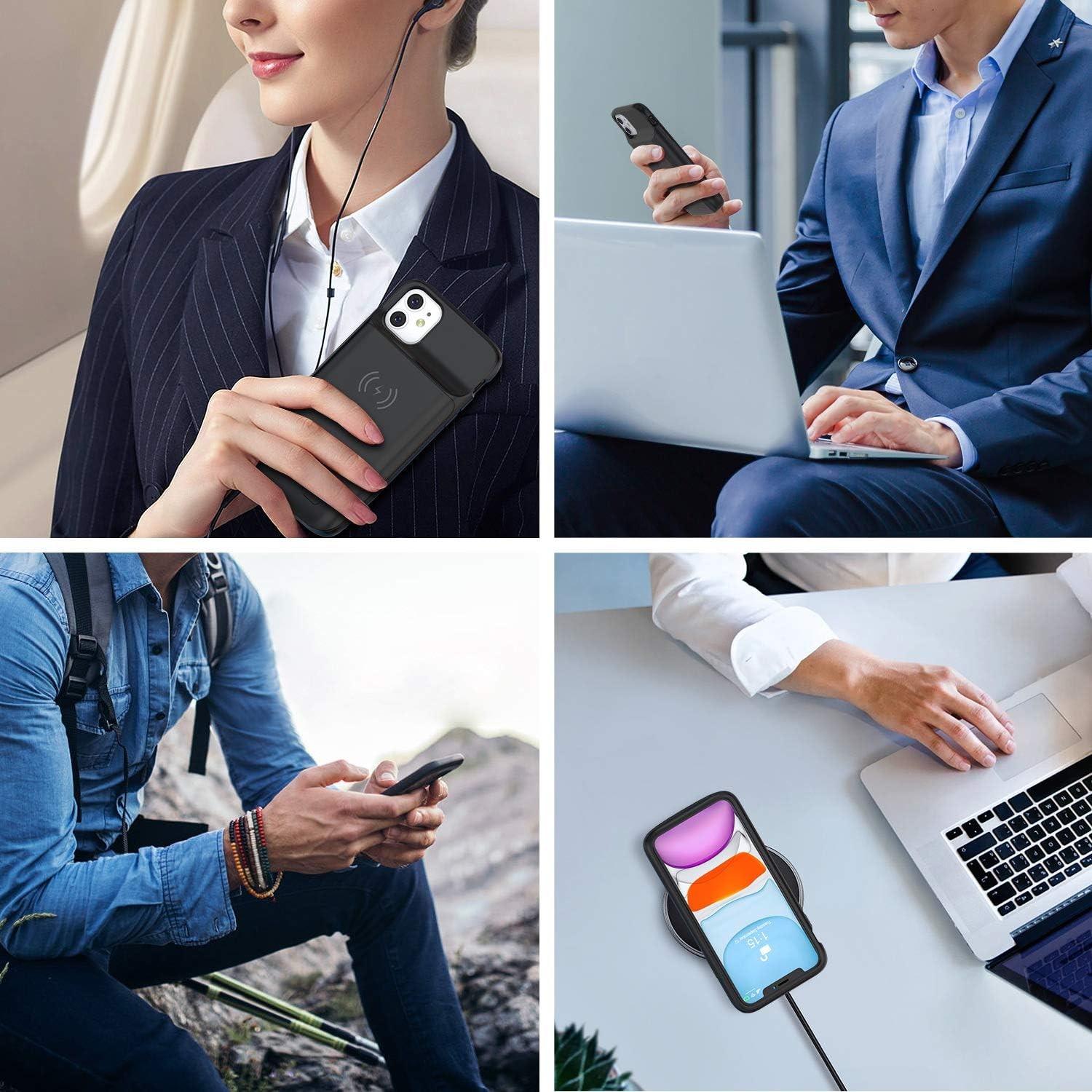 Funda con batería para iPhone 11 Pro Max, 5000 mAh