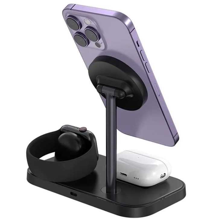 Cargador inalámbrico magnético 3 en 1 para Apple