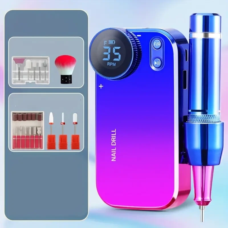 Taladro de uñas portátil recargable