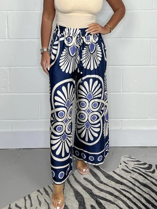 Pantalones bohemios de verano para mujer