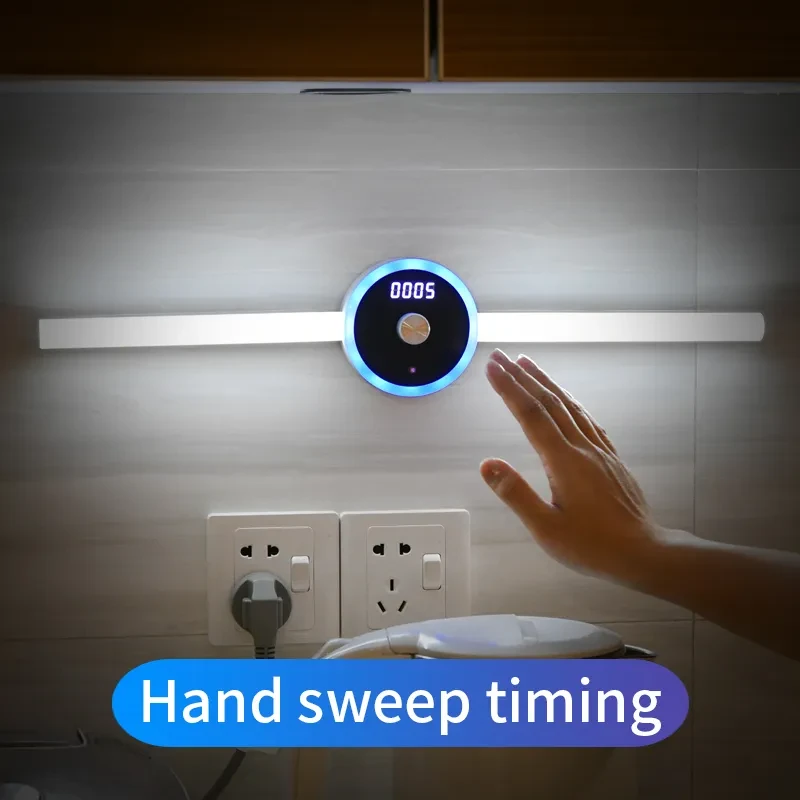 Reloj con luz y sensor de temporización para gabinete inteligente