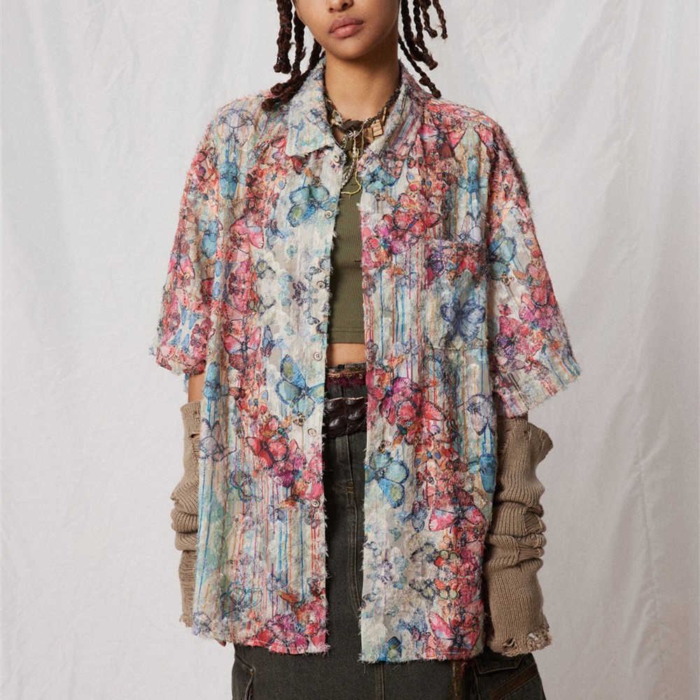 Camisa de verano con estampado completo