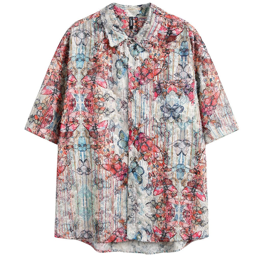 Camisa de verano con estampado completo