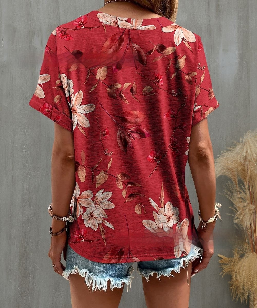 Nueva camiseta de manga corta para mujer