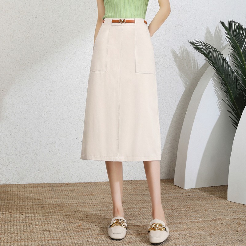 Falda midi profesional para mujer