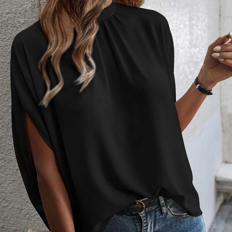 Camiseta tipo jersey para mujer