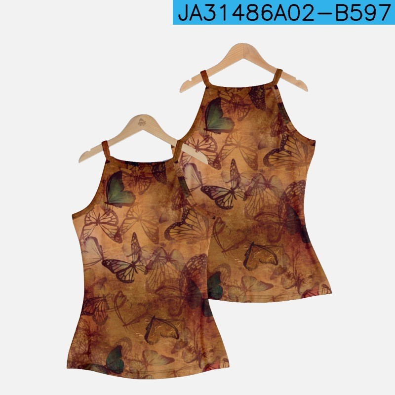 Top casual vintage para mujer