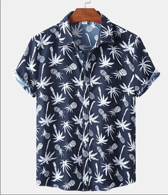 Camisa de verano para hombre con estampados coloridos