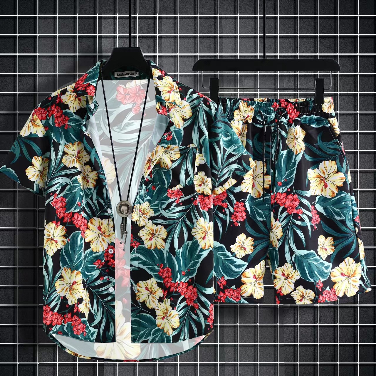Camisa de seda helada estilo Hong Kong retro de secado rápido y combinable