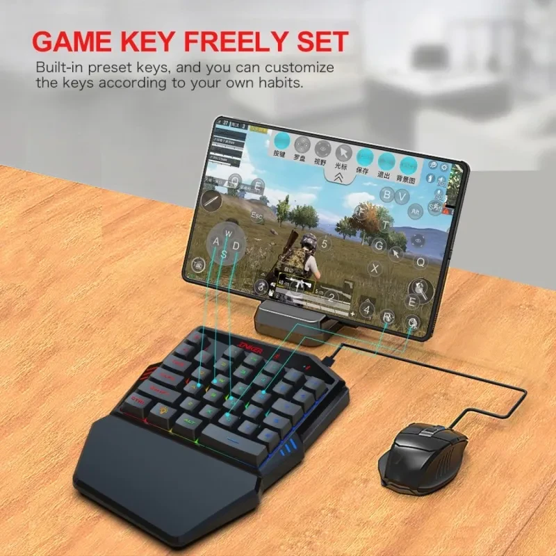 Juego de teclado y ratón Throne One para juegos