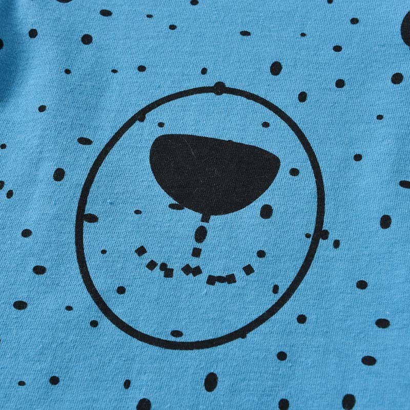 Conjunto de manga larga con capucha y lunares para niños