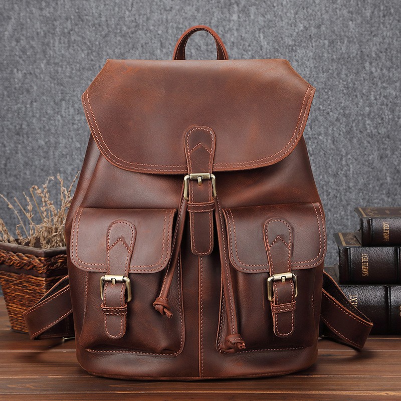 Bolso de viaje de cuero de gran capacidad para el ocio