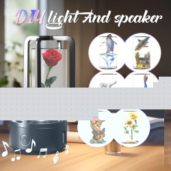 Altavoz Bluetooth 2 en 1 y luz nocturna de resina CrystalSound DIY