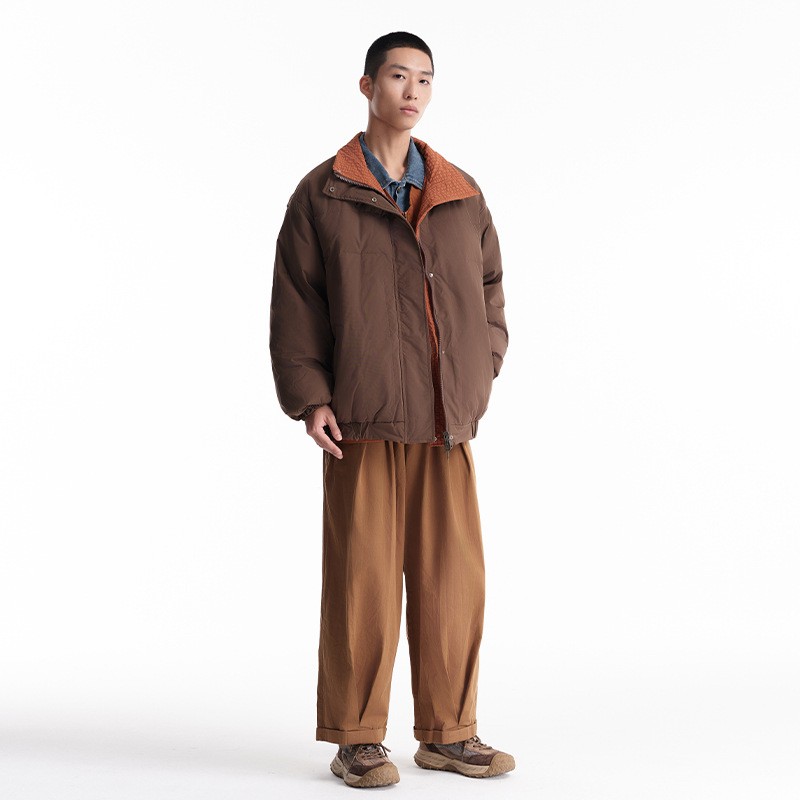 Chaqueta de plumón de dos caras para hombre