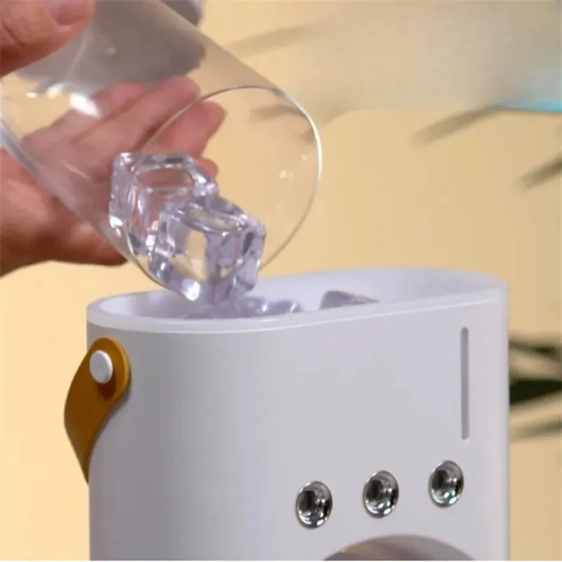Humidificador portátil con ventilador de pulverización de doble extremo