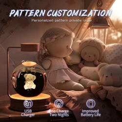 Lámpara de noche cálida con alimentación por USB, regalo de cumpleaños