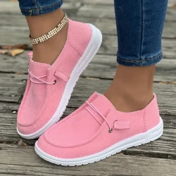 Zapatillas deportivas sin cordones de moda de color liso inspiradas en el skate