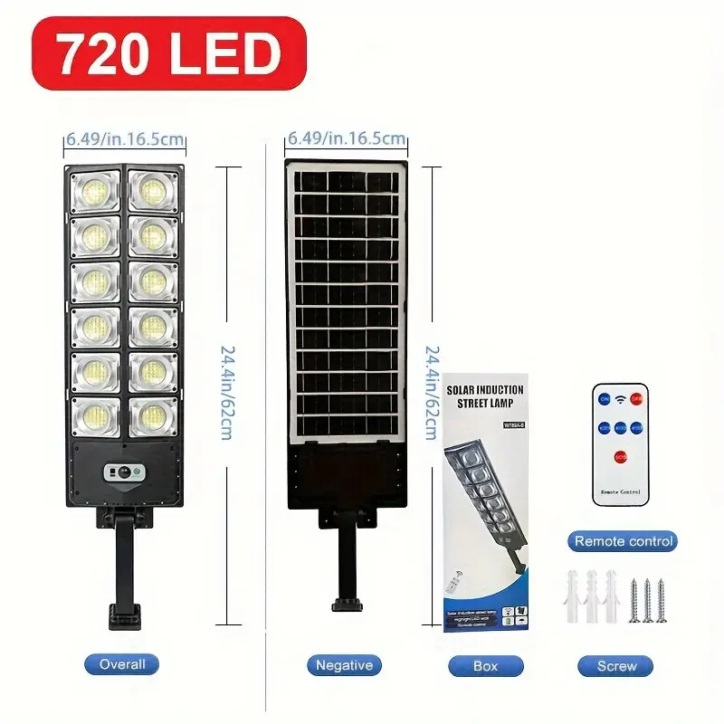 Luz LED solar para exteriores de 7700 lm