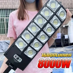 Luz LED solar para exteriores de 7700 lm