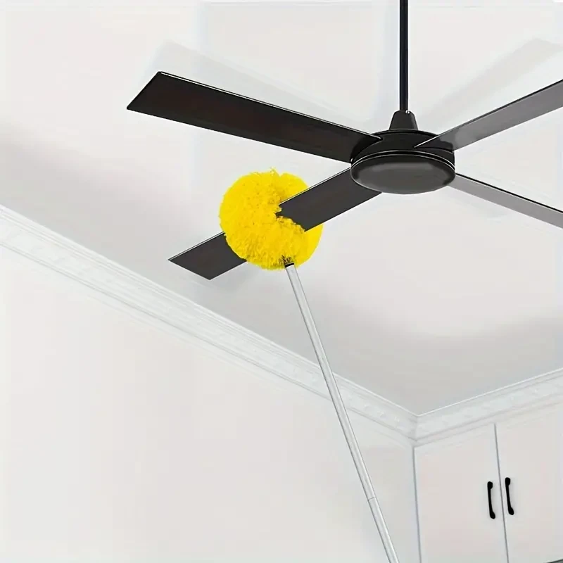 1 plumero limpiador para ventilador de techo con poste extensible