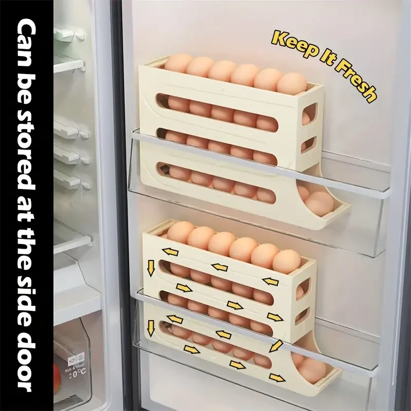 Organizador inteligente de huevos para refrigerador