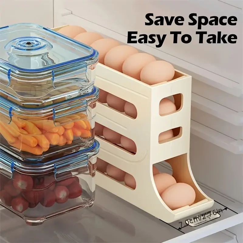 Organizador inteligente de huevos para refrigerador