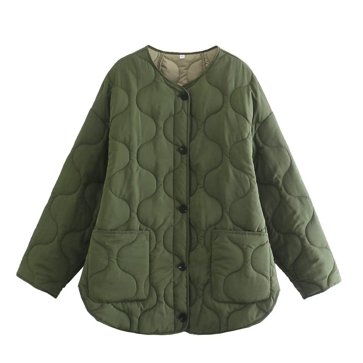 Abrigo acolchado de algodón para mujer de estilo invernal chic