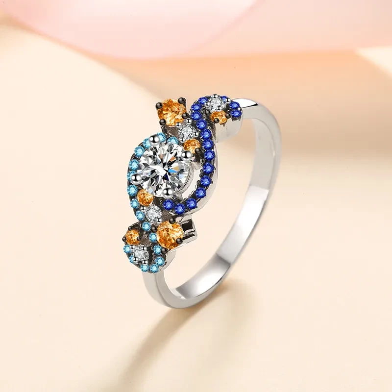 Anillo de moissanita
