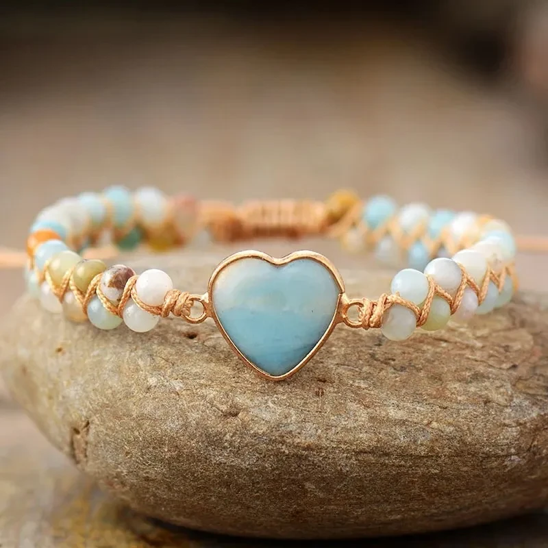 Pulseras clásicas con dijes en forma de corazón