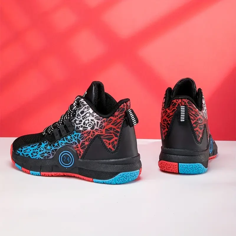 Zapatillas de baloncesto altas de moda para niño