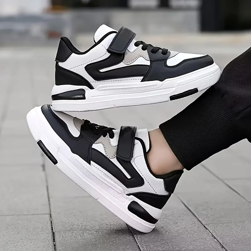 Zapatos de skate con bloques de colores de moda para niño