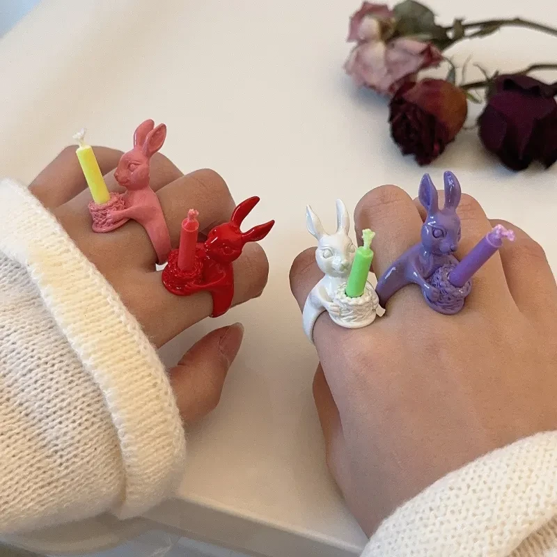 Anillo de vela de cumpleaños Lindo candelabro Deseo