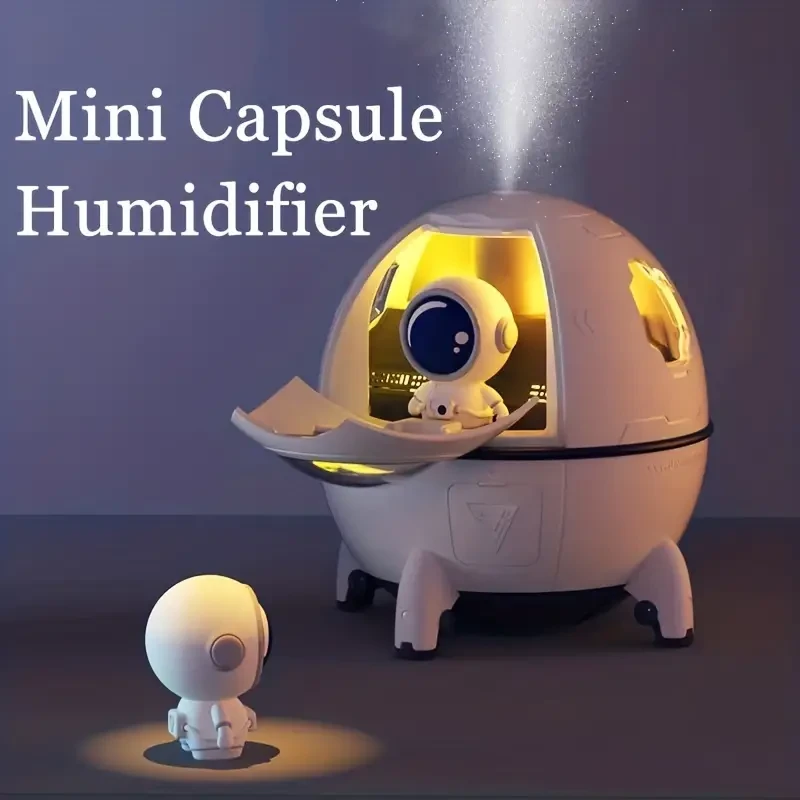 Humidificador de aire recargable Space Capsule - Difusor de vapor frío USB